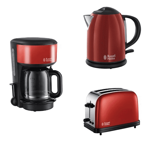 Russell Hobbs Fruehstuecksset Colours FlameRed