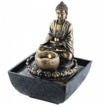 infactory Zimmerbrunnen mit Buddha