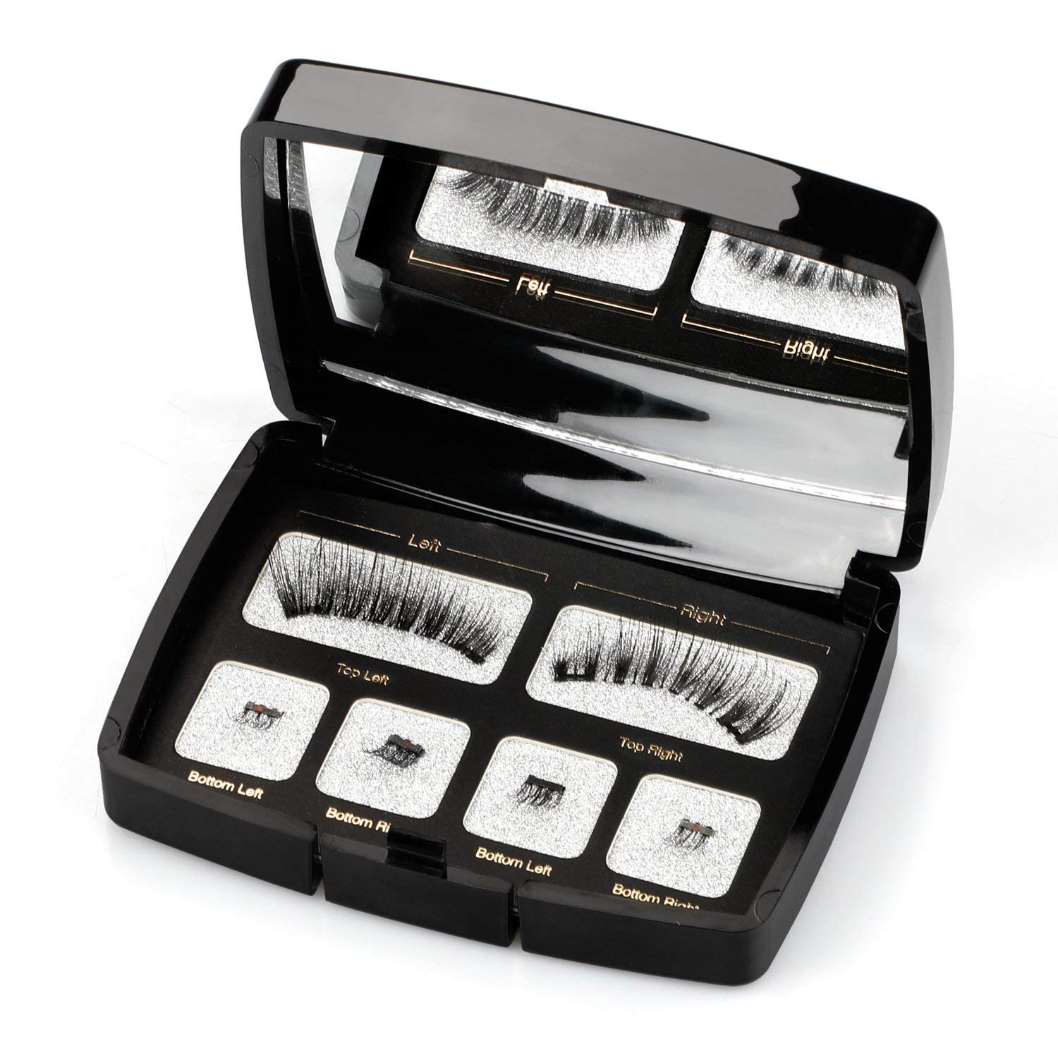 Magnetische Wimpern Ohne Kleber - 2 Paare (8 Stück) Mit Pinzette, Wiederverwendbar